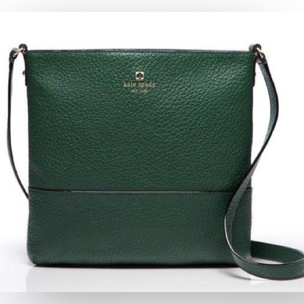 UEC KATE SPADE Kate Southport Avenue Cora BEAUTIFUL GREEN COLOR GENUINE LEATHER